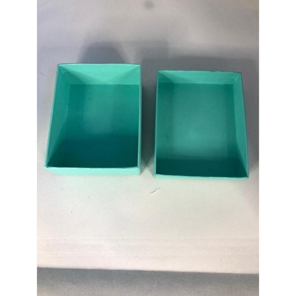Tiffany & Co Jewelry Empty Gift Box Storage Blue Small  3.7" x 3" x 1.3" - Picture 9 of 9